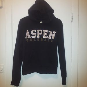 💥3/$25💥 Aspen Colorado Hoodie Sweatshirt Sweater black size M